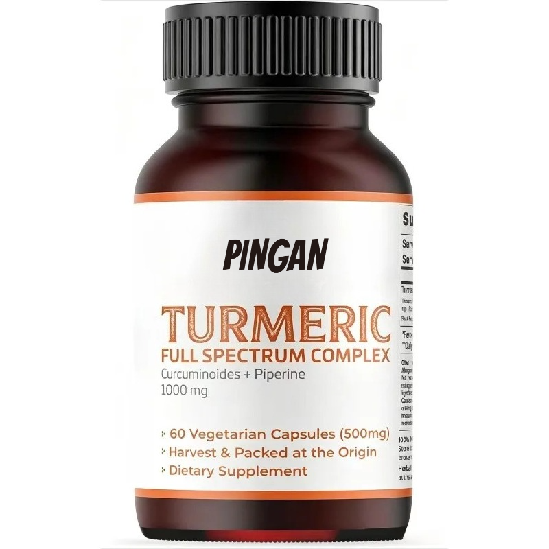 Turmeric Curcumin Capsule - Kurkuma-Kapseln 1000mg mit 95% Curcumin und