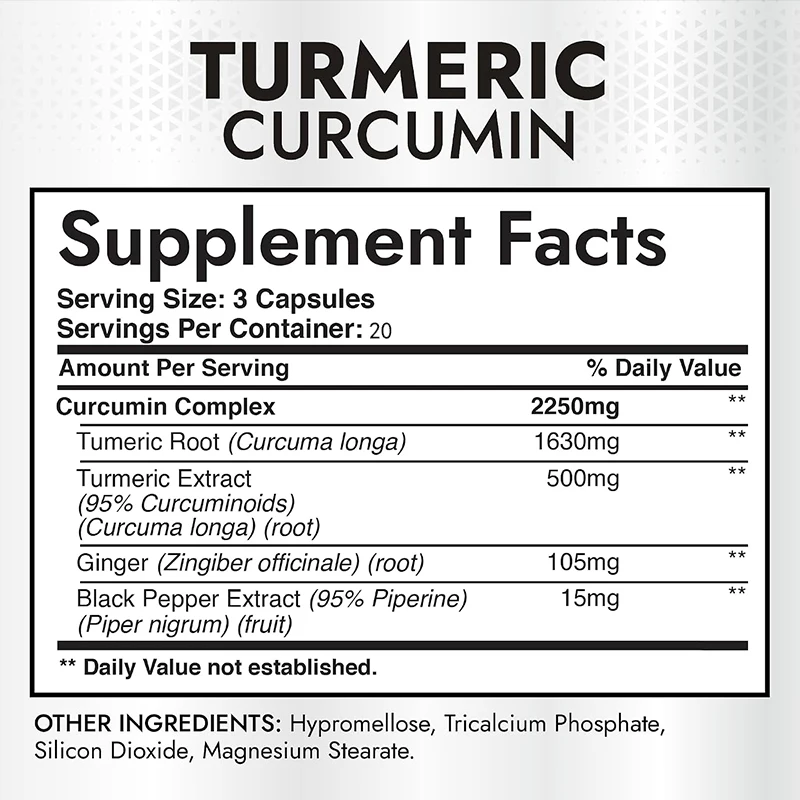 Kurkuma und Curcumin 2250mg, 6 – Turmeric Curcumin Capsule Bewertung und Preis