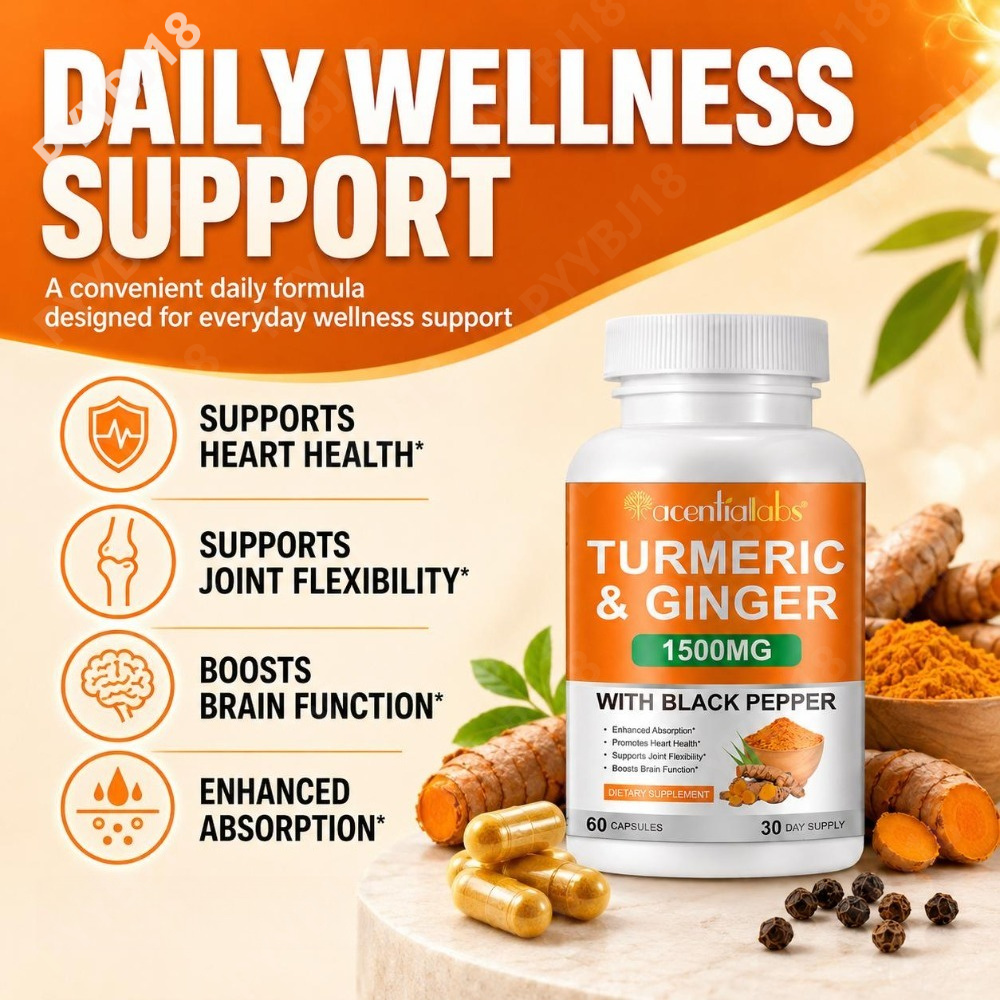 Kurkuma- und Ingwerkapseln mit – Turmeric Curcumin Capsule Bewertung und Preis