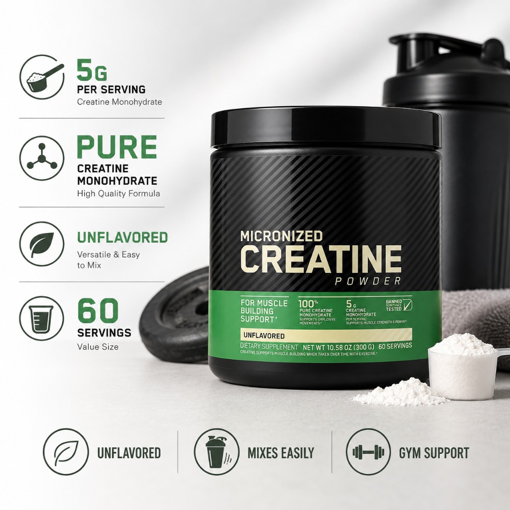 Kreatin-Monohydrat-Pulver 300g – Nutrition Of Fitness Bewertung und Preis